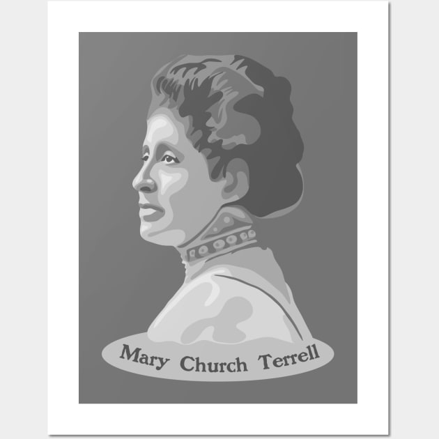 Mary Church Terrell Portrait Wall Art by Slightly Unhinged